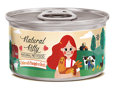 Natural Kitty Chicken with Pineapple in Broth - 80g