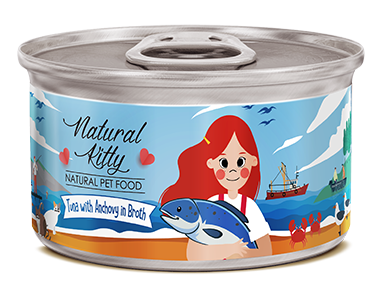 Natural Kitty Tuna with Anchovy in Broth - 80g