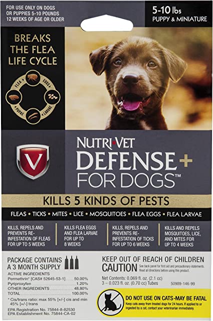 Nutri-Vet Defense Plus For Dogs - 5-10 lbs