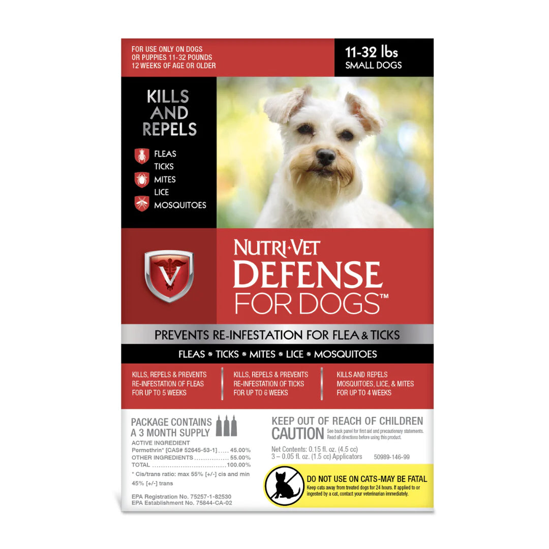 Nutri-Vet Defense Plus For Small Dogs - 11-32 lbs
