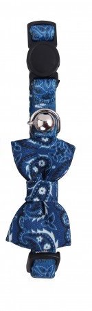 Pawise Cat Collar with Bowknot - Blue