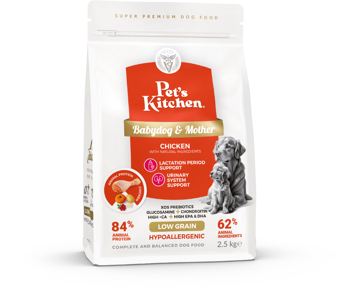 Pet's Kitchen Hypoallergenic Dog Dry Food Puppy and Mother Chicken - 2.5 kg