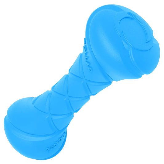 PitchDog Barbell Dog Toy - Blue