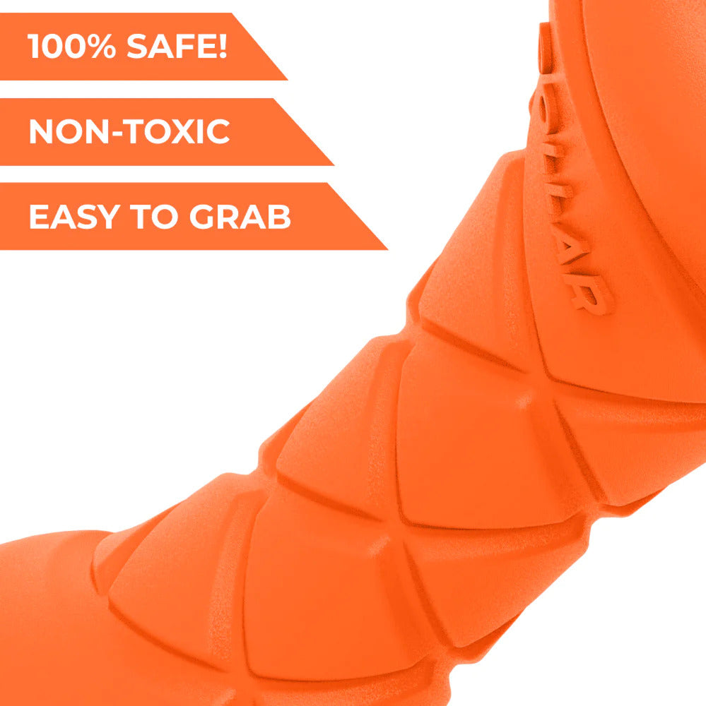 PitchDog Barbell Dog Toy - Orange