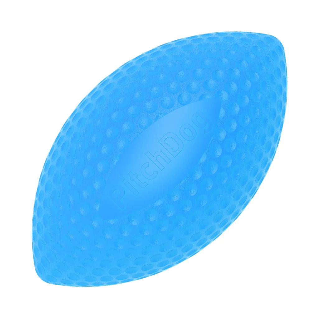 PitchDog Football Dog Toy - Blue