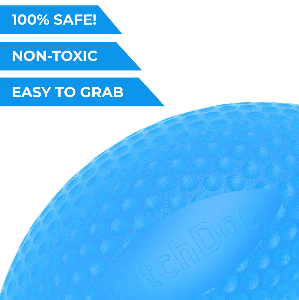 PitchDog Football Dog Toy - Blue