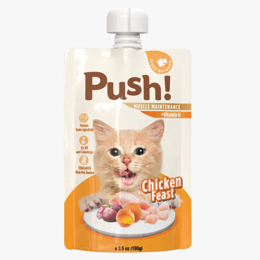 Push! Cat Wet Food - Chicken w/ Vitamin H