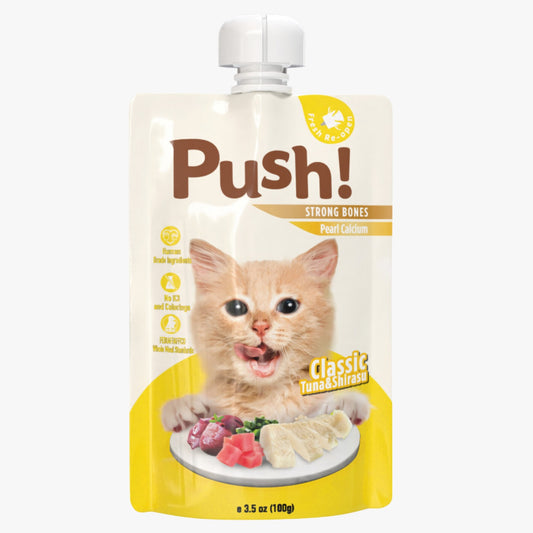 Push! Cat Wet Food -  Tuna and Shirasu w/ Calcium