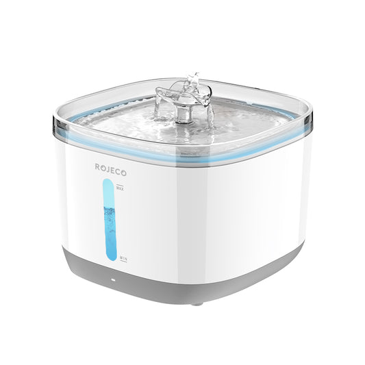 Rojeco 2.5L Stainless Steel Wireless Pet Water Fountain