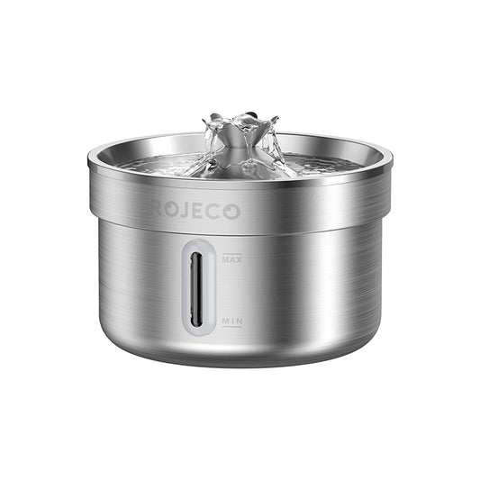 Rojeco 2L Stainless Steel Pet Water Fountain