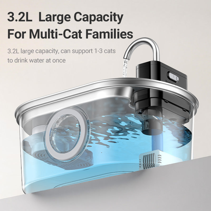Rojeco 3.2L Wireless Pet Water Fountain