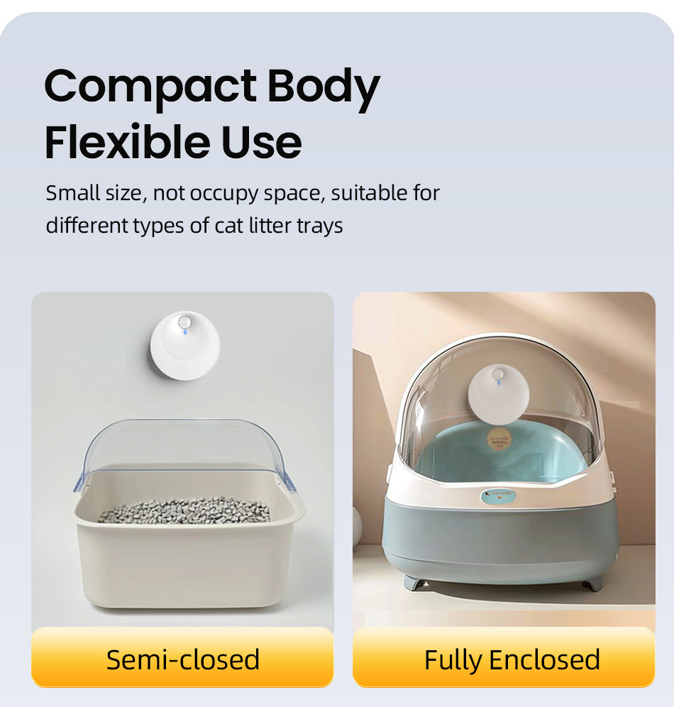 Rojeco Cat Litter Box Deodorizer - 4000mAh