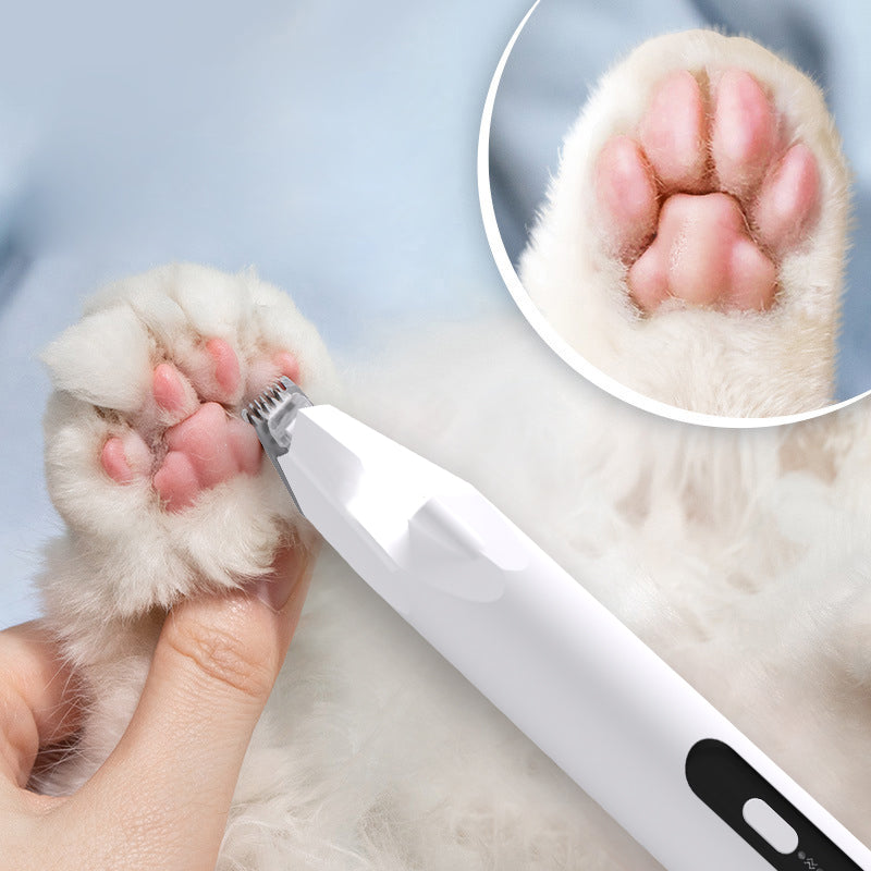 Rojeco Electric Pet Foot Hair Trimmer w/ LED - 2 Speeds