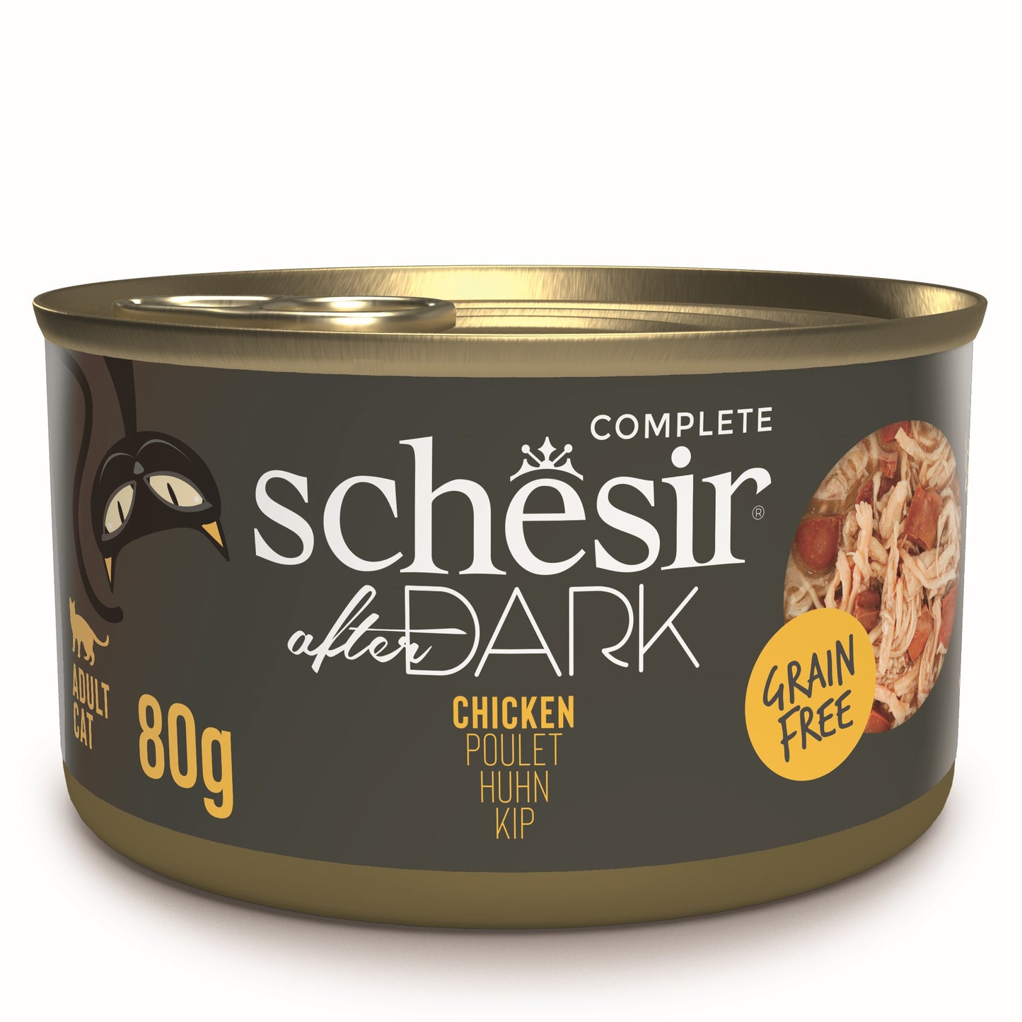Schesir After Dark Chicken in Broth Wet Cat Food - 80g