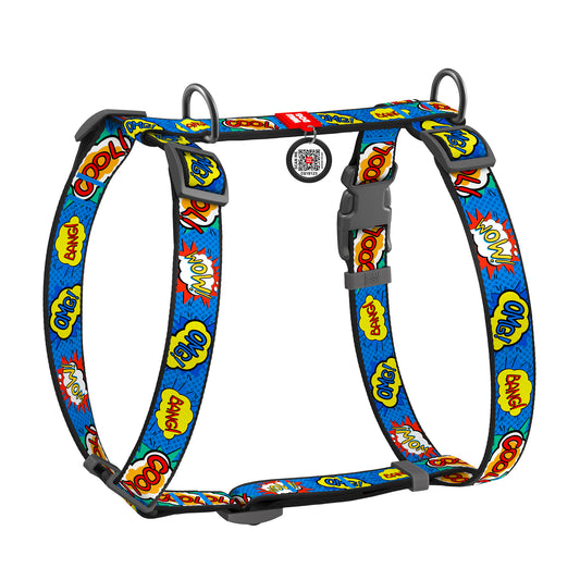 Waudog Nylon Dog Harness - WOW - Plastic Buckle - L
