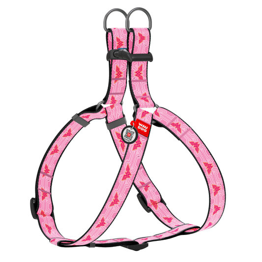 Waudog Nylon Dog Harness - Wonder Woman 1 - Plastic Buckle - M