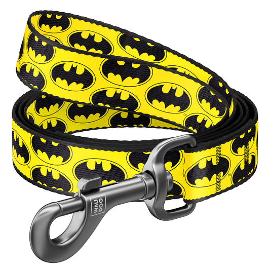Waudog Nylon Dog Leash - Batman Logo - S