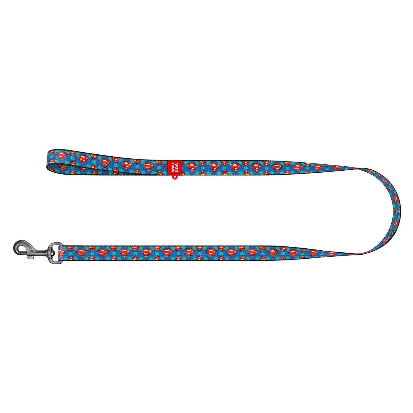 Waudog Nylon Dog Leash - Superman Logo - S