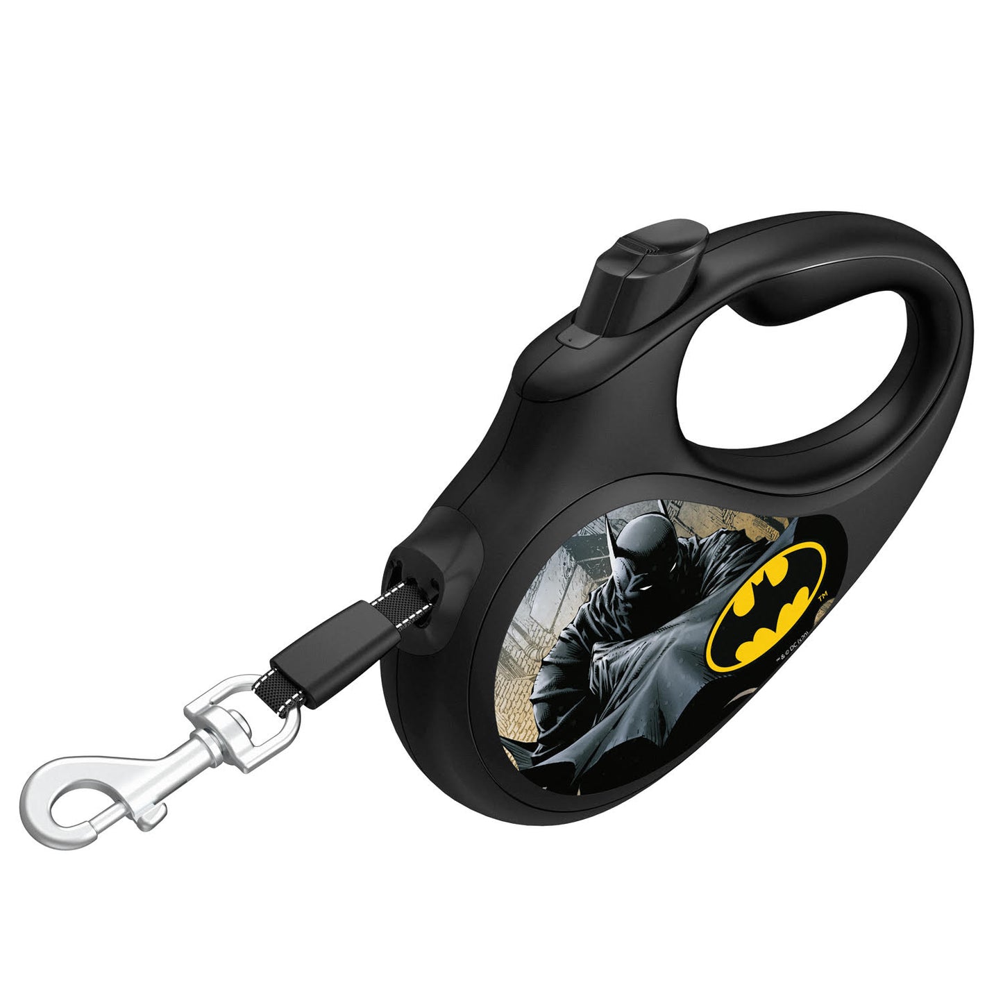 Waudog Retractable Dog Leash - Batman Black -  M