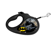 Waudog Retractable Dog Leash - Batman Black -  M