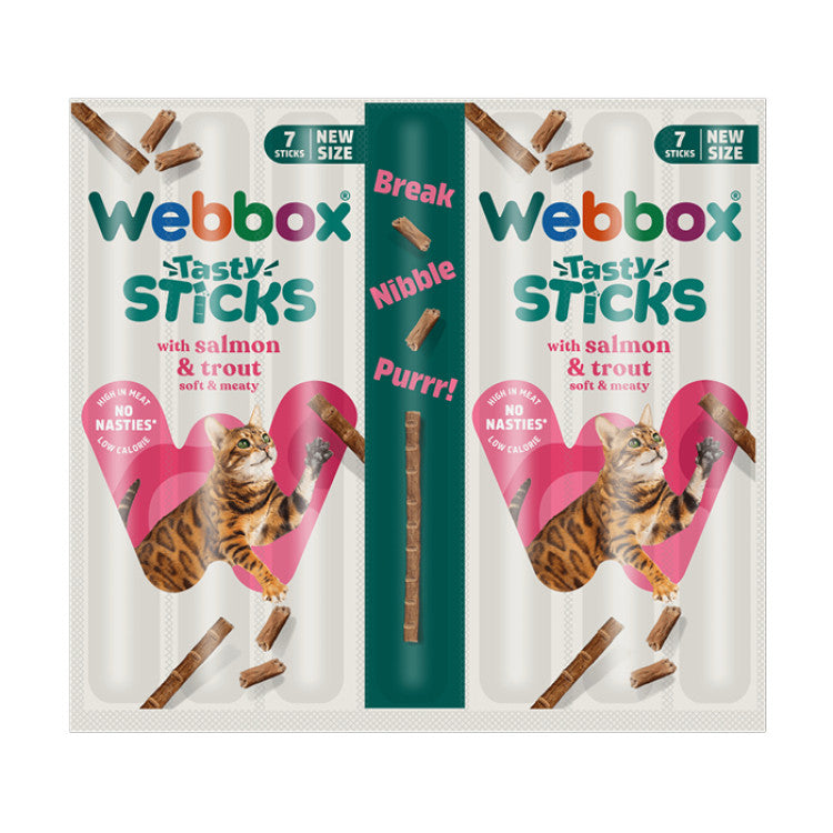 Webbox Cat Treat Tasty Sticks Salmon & Trout - 30 g (6 pcs)