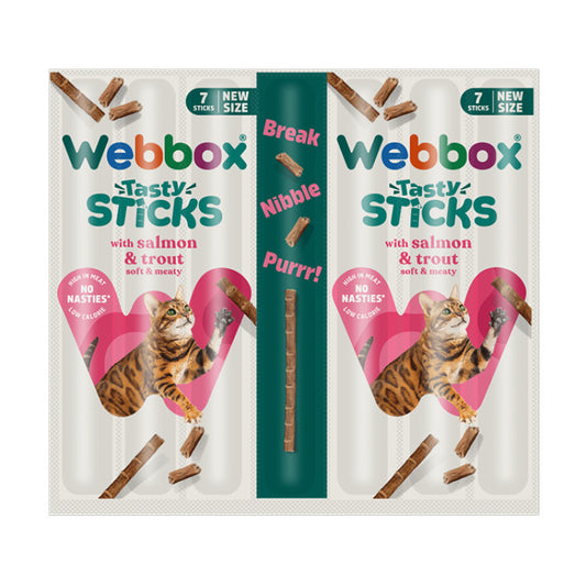 Webbox Cat Treat Tasty Sticks Salmon & Trout - 30 g (6 pcs)