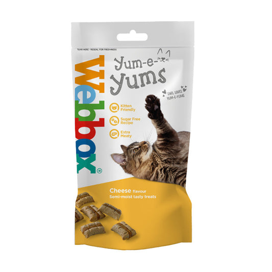 Webbox Cat Treat Yum-e-Yums Cheese - 40g