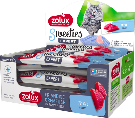 Zolux Sweeties Creamy Stick For Cat - Tuna - 48pcs/Box